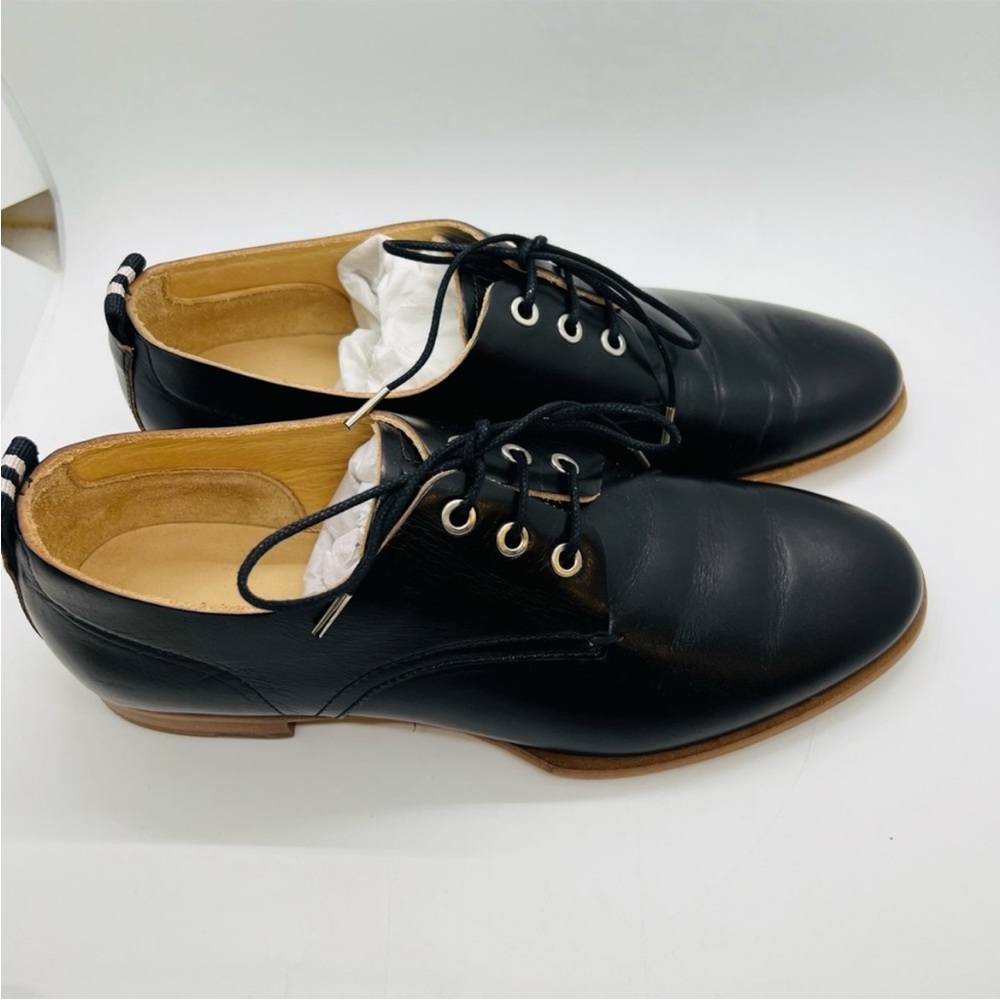 NWT rag & bone Audrey Black Leather Oxford Brogues Lace Up Shoes Size 11